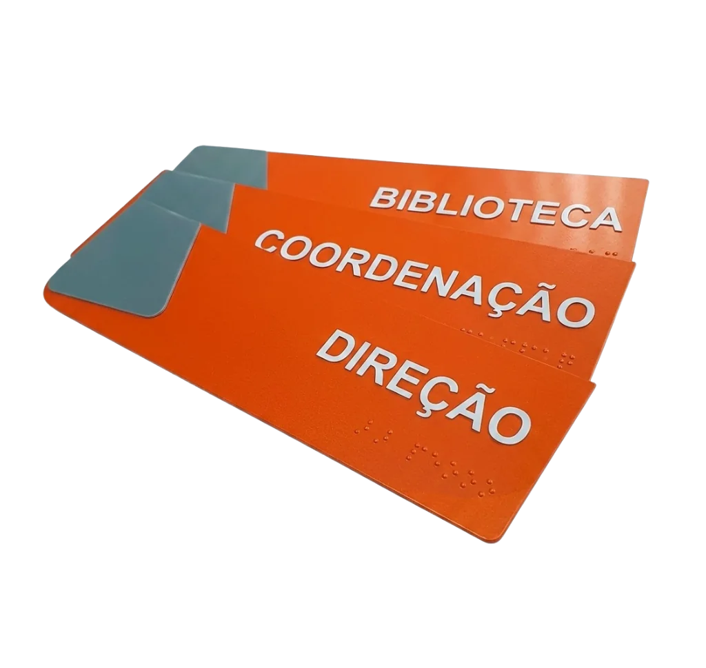 Placas em Braille