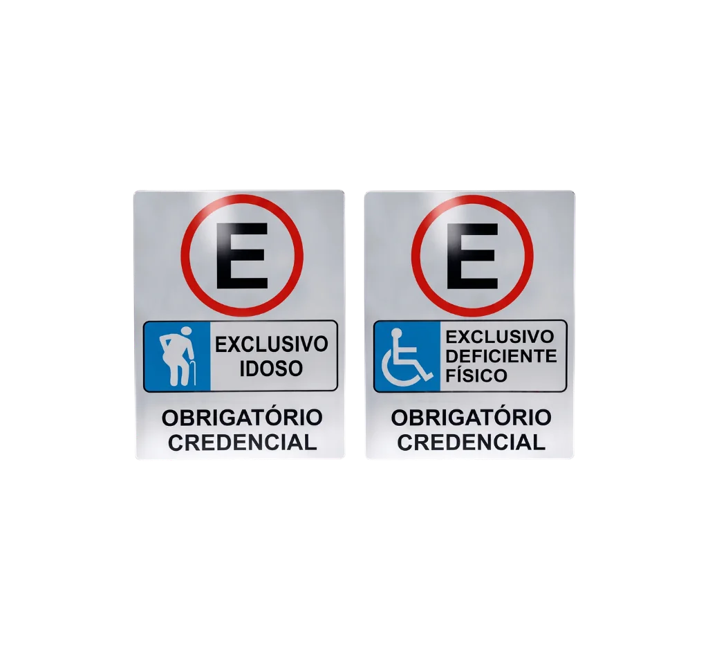 Placas de Estacionamento Acessível